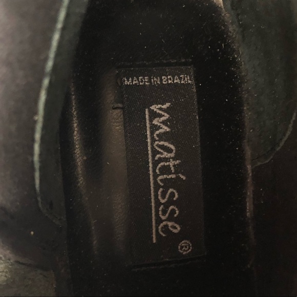 Matisse Riding Adjustable Silver Buckles Zip Side Leather Black Boots Size 8.5 - Picture 8 of 14